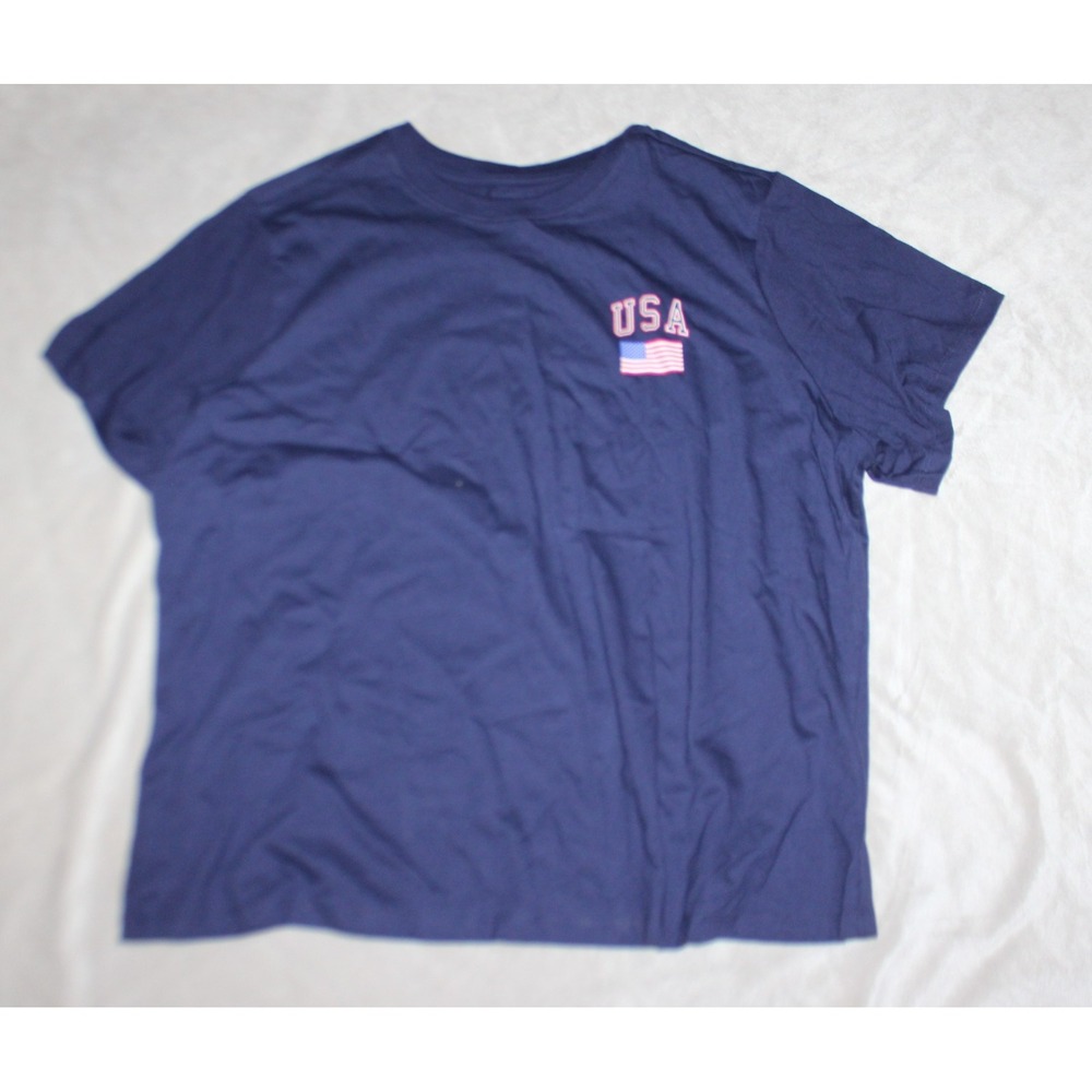 NWT Universal Thread Women's USA Graphic T-Shirt Blue Size XXL